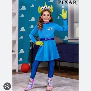 Girls Toy Story Alien Costume